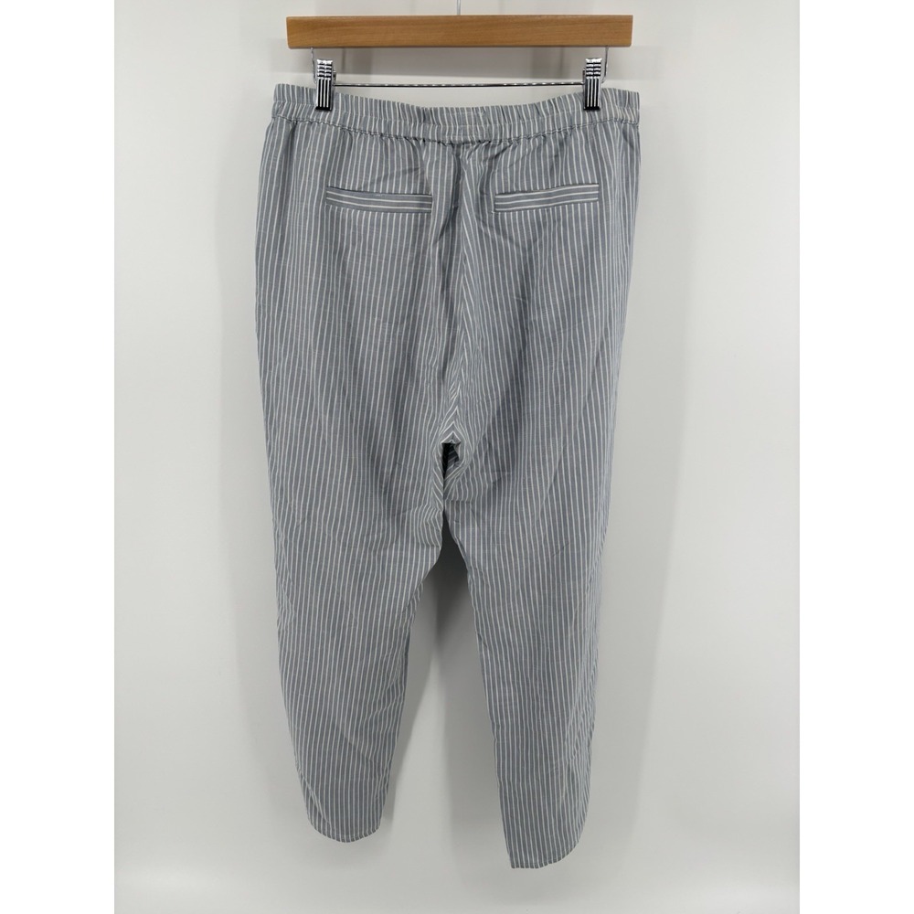 Marine Layer Women Pants L Striped Tencel Pull On Pockets Stretch Momcore Lounge - Picture 5 of 10